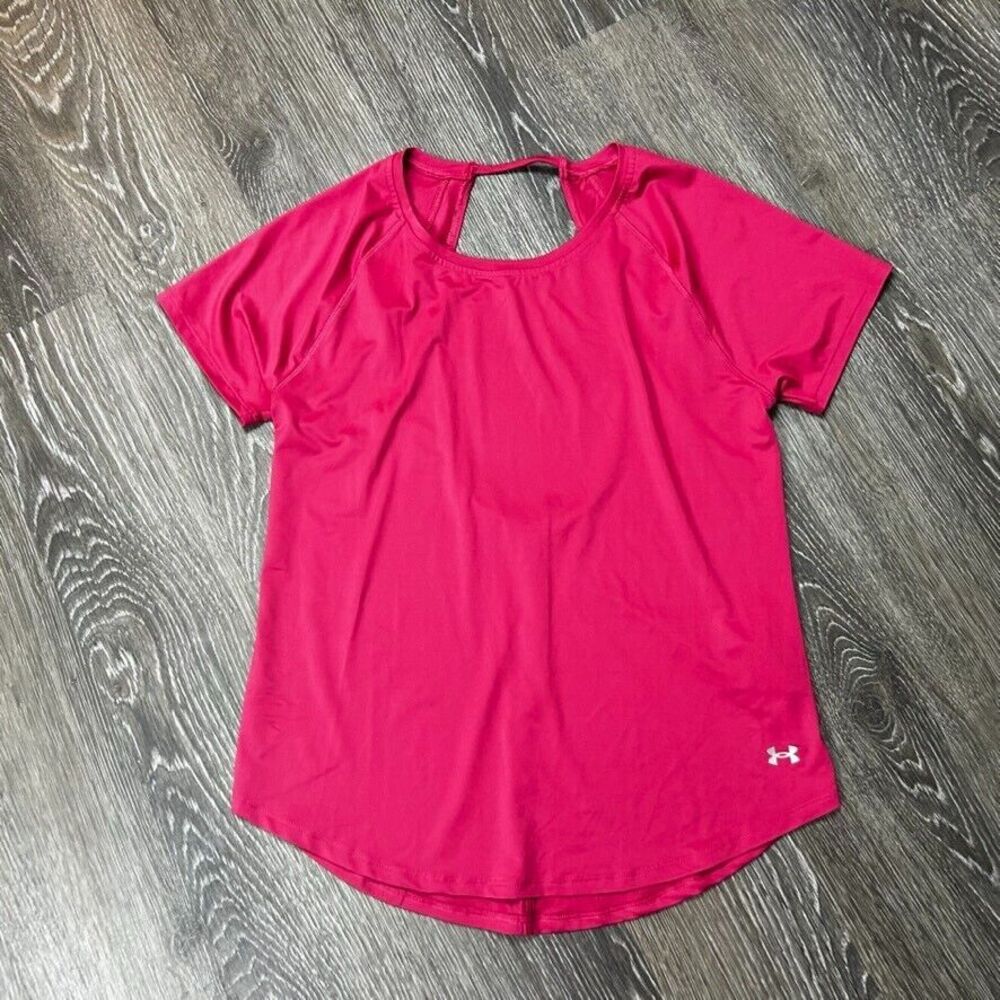 Under Armour Loose Fit Heat Gear Short Sleeve Athletic Shirt Athleisure Size M